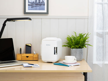 Subcold Classic white 4 litre mini fridge on table top